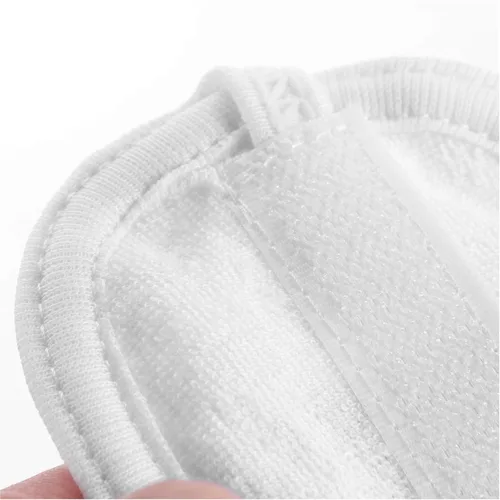 Vista 3 de White Elastic Terry Cloth Spa Headband, 8 Pack Facial Head Wrap band Washable Makeup Headband with Magic Tape