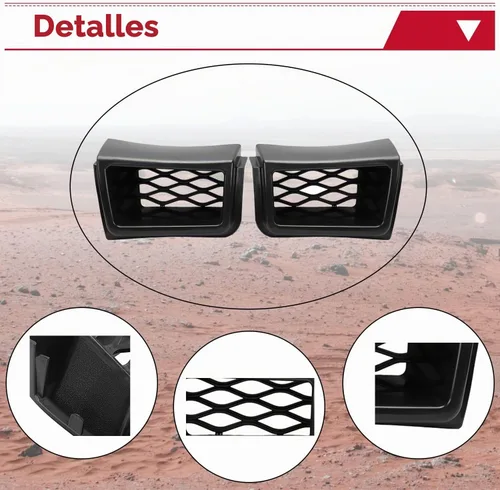 Vista 4 de Conducto de aire de pinza HECASA compatible con Silverado 2003-2007 Negro