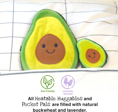 Vista 4 de GAMAGO - Almohadilla de calentamiento de aguacate y almohada para microondas para aliviar calambres, dolores y ansiedad