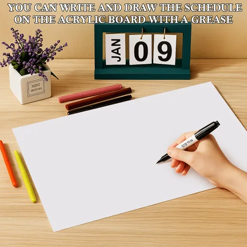 Vista 5 de Roowest 4 piezas de hojas acrílicas blancas de 12 x 16 pulgadas, 1/8 pulgadas de grosor, paneles de plástico cortados a medida, panel de tablero