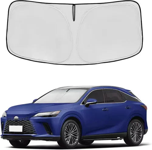 Vista 146 de Parasol para parabrisas Rivian R1S 2022-2024 2025, parasol para ventana frontal, ajuste personalizado, accesorios R1S, visera solar, pantalla