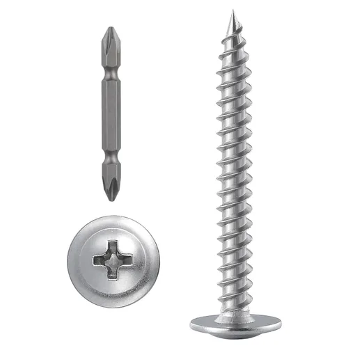 Vista 27 de Tornillos WenSilon #4×1" de cabeza de armadura Phillips para madera con galvanizado negro, autorroscantes para metal rápido.