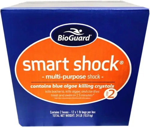 Vista 4 de BioGuard Smart Shock 1 lb, preventivo de algas, clarificador de piscina, tratamiento de choque de piscina, choque multiusos para mantenimiento