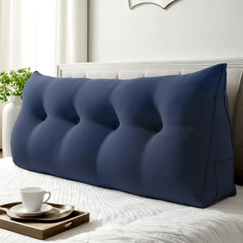 Vista 39 de WOWMAX Almohada ergonómica para cabecero para cama de tamaño matrimonial, almohadas tapizadas multifuncionales para cabecero, tableros portátiles