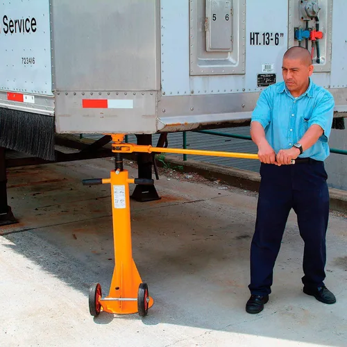 Vista 8 de GLOBAL INDUSTRIAL 100,000 libras. Capacidad estática de estabilización de soporte de gato para remolque de servicio estándar