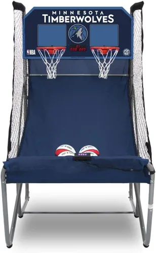Vista 27 de Pop-A-Shot - Home Dual Shot Arcade Basketball Game with NBA Graphics l Sensor Scoring l 16 Game Modes l 7 Balls l Foldable Storage l for All NBA Fans