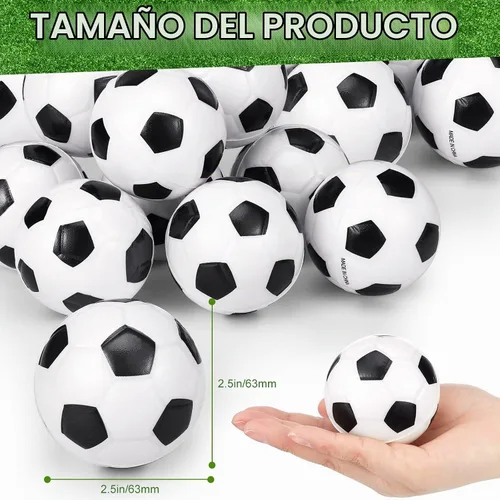 Vista 3 de Vinsot - Paquete de 48 pelotas de fútbol a granel de espuma pequeña de 2.5
