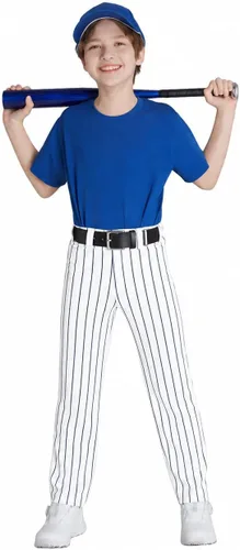Vista 13 de QBK 2T 3T 4T 5T to 17 años Niños Pantalones de Béisbol Pantalones Pantalones de Softbol Niños Tee Ball Pantalones Negro