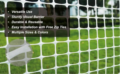 Vista 2 de PotatoLife Malla de Plástico para Ferretería, Red de Jardín, Valla Temporal, Protectores de Árboles, Red de Seguridad para Balcón, Terraza