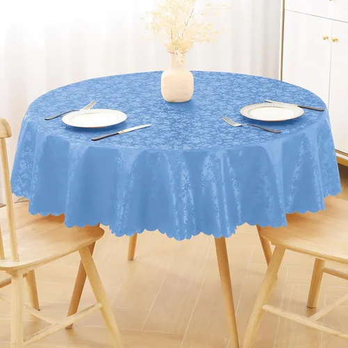Vista 51 de Smiry Square Table Cloth, Waterproof Heavy Duty Vinyl Tablecloths, Wipeable Washable Table Cover for Kitchen and Dining Room (Baby Blue, 54" X 54")