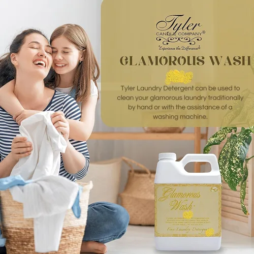 Vista 4 de Tyler Candle Company Co Trophy Glamorous Wash de 16 onzas líquidas con bolsa para secadora