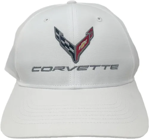Vista 3 de C8 Corvette Performance - Gorra de microfibra StayDri de próxima generación, con licencia oficial de GM (negro)