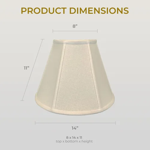 Vista 193 de Royal Designs, Inc. BS-707FC-6AGL Deep Empire Basic - Pantalla para lámpara con clip de llama, 3.5 x 6 x 5.75 pulgadas, color dorado antiguo
