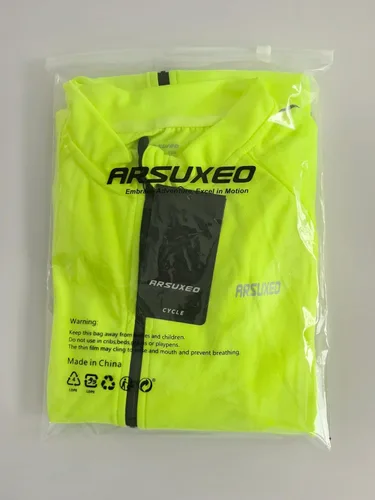 Vista 7 de ARSUXEO Camiseta de ciclismo de manga corta para hombre 636