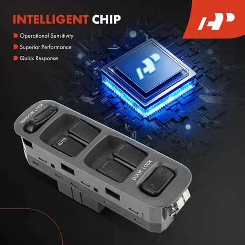 Vista 6 de A-Premium Interruptor de elevalunas eléctrico principal compatible con Suzuki Grand Vitara 1999-2002, Vitara 1999-2003, XL-7 2005-2006, lado