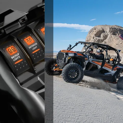 Vista 6 de Nilight - Interruptor basculante de luces de respaldo para UTV, encendido/apagado, interruptor de barra de luz LED de 5 pines SPST