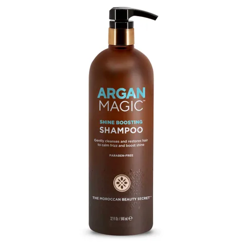 Vista 6 de Argan Magic Champú que aumenta el brillo – Limpia y restaura suavemente el cabello para calmar el encrespamiento y aumentar el brillo Sin
