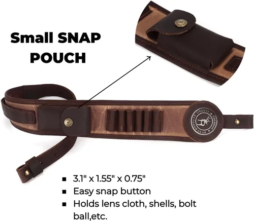 Vista 5 de TOURBON Eslinga para arma/Correa para rifle con portacartuchos para .30-06 .30-30 .45-70 .233