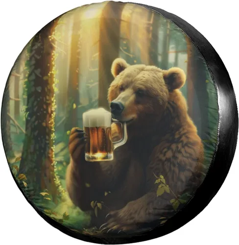 Vista 74 de Dujiea Bass Fish - Cubierta de neumático de repuesto con orificio para cámara de respaldo, cubierta universal de rueda y protector de neumáticos