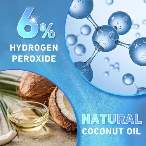 Vista 6 de Tiras blanqueadoras de dientes, tiras blancas profesionales para blanquear dientes sensibles, tira blanqueadora de coco segura para blanquear