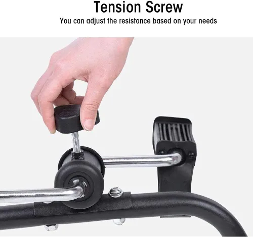 Vista 7 de Mini brazo pierna ejercicio bicicleta de ejercicio pedal plegable para ancianos discapacitados, ciclo compacto estacionario peddler máquina