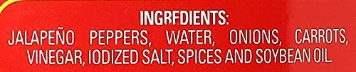Vista 5 de LA COSTENA Pimientos de jalapeño en rodajas sin sabor 28 onzas