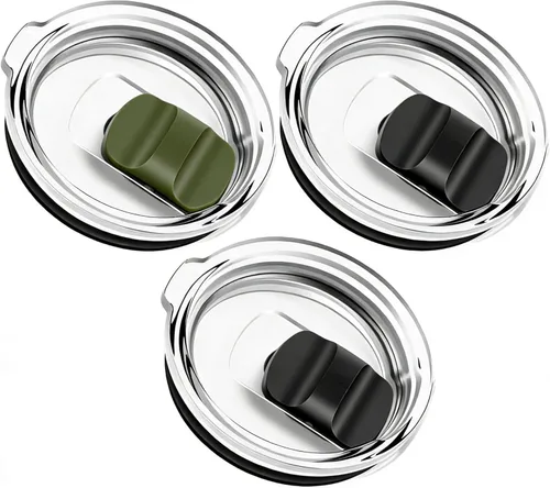 Vista 9 de Vaso de 20 onzas, tapas de repuesto compatibles con YETI Rambler de 16/20 onzas, taza apilable de 24 onzas, taza con popote de 25 onzas, sin BPA e