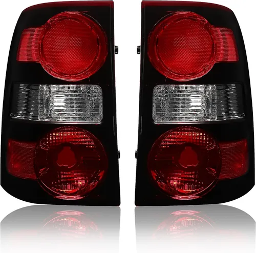 HECASA Luces traseras compatibles con Ford Explorer 2006-2010, de repuesto para 6L2Z13405CA FO2818140 6L2Z13404CA FO2819140 luces traseras halógenas