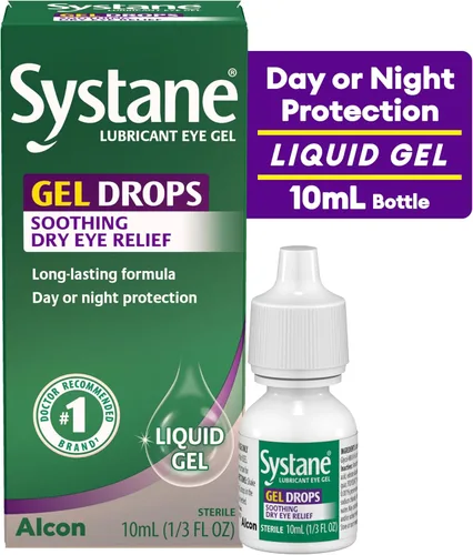 Vista 2 de Systane Gotas lubricantes para ojos en gel, 10 ml (El empaque puede variar)