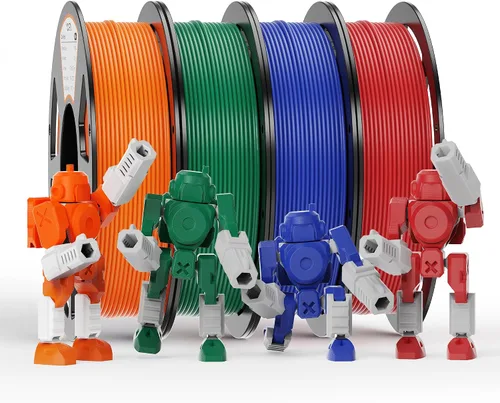 Vista 60 de YOOPAI Filamento PLA de 0.07 in, 8.82 oz PLA+ y paquete mate, 8 rollos Pla Bundle-250gx8-112040009