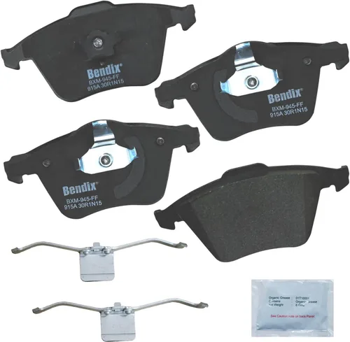 Vista 307 de Pastillas de Freno Delanteras Cerámicas Bendix Priority1 CFC430A para Modelos Selectos INFINITI G35, I30, Nissan 350Z, Altima, Juke, Maxima, Sentra