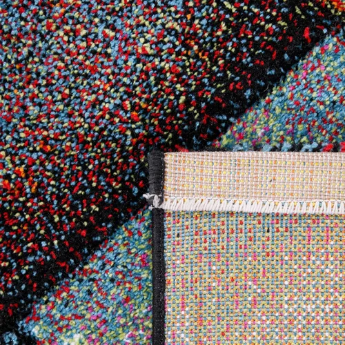 Vista 5 de Paco Home Alfombra colorida para sala de estar, diseño a cuadros, multicolor, tamaño: 2' x 3'7