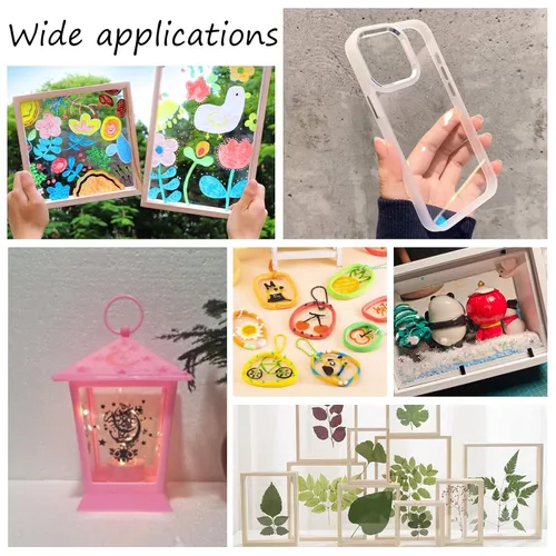 Vista 6 de AHANDMAKER 20 hojas de plástico flexible de PVC transparente, hoja de plástico transparente de 8.25 x 11.75 pulgadas con papel protector