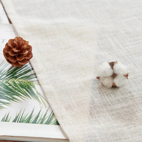 Vista 6 de jinchan Cortinas de lino con textura de cenefa para cocina, sala de estar, bolsillo para barra, cortinas de ventana pequeña, cortinas de lino