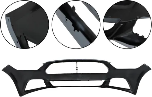 Vista 3 de Cubierta del parachoques delantero imprimado reemplazo para Mustang excepto Shelby modelo 2015 2016 2017