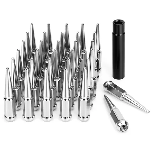 Vista 13 de Dynofit Tuercas de Orejeta con Picos 9/16-18 Compatibles con Dodge Ram 1500 2500 3500 1994-2011, 32pcs Tuercas con Picos de Estilo de Una Pieza