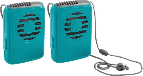 Vista 11 de O2COOL Ventilador de Collar Deluxe, Funciona con Pilas, para Enfriamiento Personal con Correa Ajustable (Negro)