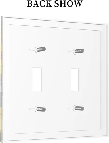 Vista 26 de Cubiertas de salida de impresión de líneas doradas de granito de mármol marrón, 1 palanca y 1 combinación basculante, placa decorativa de pared