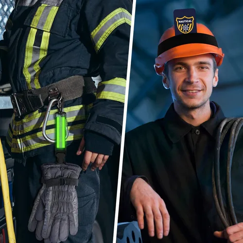Vista 7 de 4 herramientas de bombero, incluye 2 bandas para casco de bombero, 2 correas para guantes, banda para casco de bombero, correa de seguridad