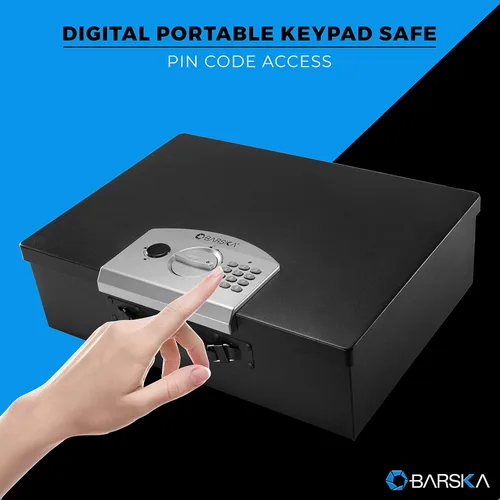 Vista 5 de Barska Caja de seguridad portátil digital