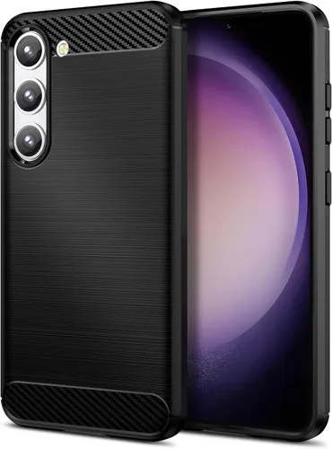 Vista 171 de Funda Qiinogow compatible con Samsung Galaxy A23 4G/5G, cubierta delgada para teléfono con absorción de golpes, funda protectora de fibra de carbono