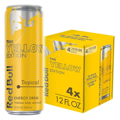 Vista 13 de Red Bull - Bebida energética, edición de coco, 8.4 onzas líquidas, paquete de 4, 33.6 onzas líquidas