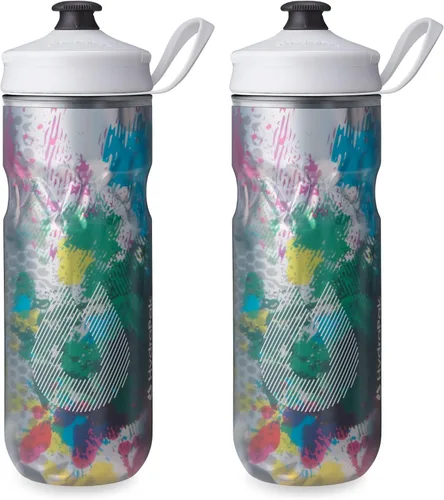 Vista 29 de HydraPak Botella Polar - Botella de agua deportiva Polar aislada - Libre de BPA, botella flexible deportiva y para bicicleta con asa