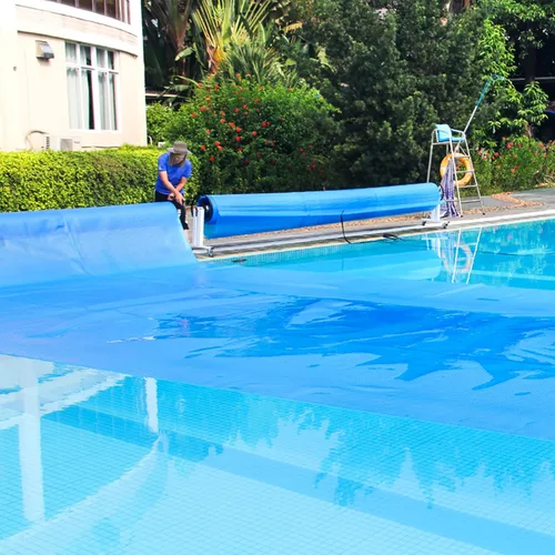 Vista 2 de S AFSTAR Cubierta de piscina rectangular de 12 x 24 pies, con bolsa de transporte, impermeable y a prueba de polvo, cubierta de piscina resistente