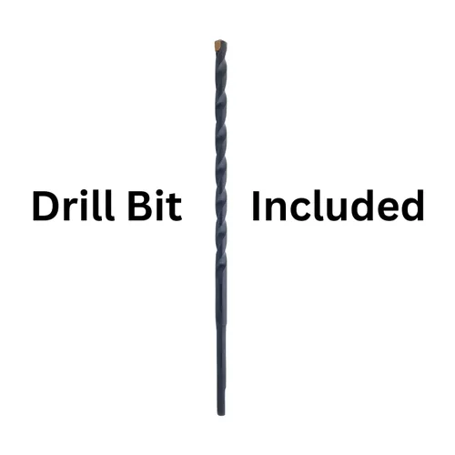 Vista 3 de BCP Fasteners Tornillos para hormigón de 1/4 pulgadas x 1-1/4 pulgadas, paquete de 100 con broca para una fácil instalación, anclajes de hormigón