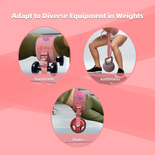 Vista 9 de Cinturón de empuje de cadera 2 en 1 para mujeres y hombres – Equipo de entrenamiento de glúteos resistente para ejercicios con mancuernas, pesas
