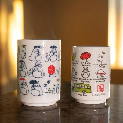 Vista 10 de Studio Ghibli - My Neighbor Totoro - Totoro and Friends, Taza de té japonesa de porcelana benélica