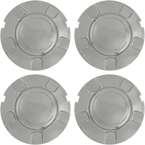 OxGord Tapones centrales compatibles con Ford Expedition 1997-2003 (juego de 4) cubiertas de repuesto cromadas