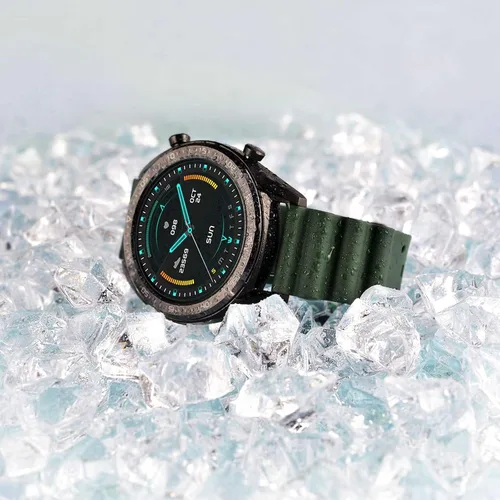 Vista 6 de WOCCI Correas de reloj de goma FKM ventiladas (no de silicona), correas de fluorogoma para relojes de buceo, liberación rápida, hebilla de acero