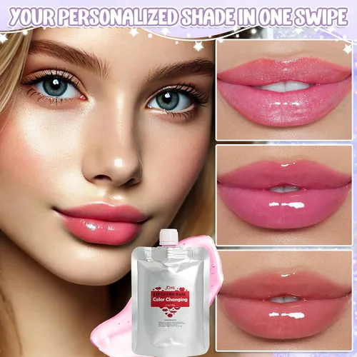 Vista 5 de JCOOS Base de brillo de labios, aceite de labios que cambia de color, base de brillo de labios, 2 unidades de 3.5 onzas de base de brillo de labios